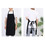 TOPTIE Custom Print Black Cotton Canvas Waterproof Chef Apron for Kitchen Cooking BBQ with Adjustable Strap and Large Pockets