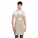 TOPTIE Custom Print Cotton Canvas Waiter/Waitress Apron with Pockets for Restaurant Cafe Hotel Shops Gardening Crafting
