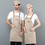 TOPTIE Custom Embroidery Cotton Canvas Waiter/Waitress Apron with Pockets for Restaurant Cafe Hotel Shops Gardening