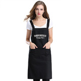 TOPTIE Custom Embroidered Pure Cotton Kitchen Chef Apron with Pockets for Restaurant Cafe Hotel Shops Gardening Crafting
