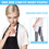 TOPTIE Polyester Chef Apron for Kitchen Hairdressing Waiter/Waitress with Adjustable Strap and 3 Pockets