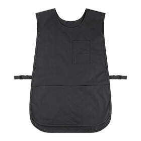 TOPTIE Cobbler Smock Apron Work Uniform Vest for Servers Sleeveless Unisex Jacket with Buckles, 28"L x 20"W