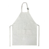 TOPTIE Sublimation Blank Linen Stain Repellent Apron with Adjustable Neck Strap and Pockets