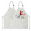 TOPTIE Custom Print Sublimation Linen Stain Repellent Apron with Adjustable Neck Strap and Pockets