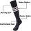TOPTIE 2 Pack Classic Triple Stripes Tube Socks, Football Soccer Knee High Socks for Sports and Daily Use, Price/2 pairs