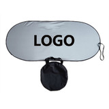 Custom Light Reflective Windshield Shade with Carry Case, 190T Polyester, 23 1/2
