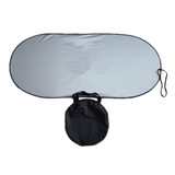 Blank Light Reflective Windshield Shade with Carry Case, 190T Polyester, 23 1/2