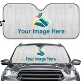 Muka Personalized Car Front Windshield Sun Visor, 51''x 23.6'', Full-Color Imprint