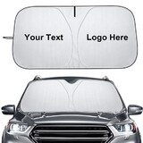 Muka Customized Car Front Window Sun Shade with Storage Pouch, 55