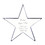 Muka Engraved Trophy Custom Crystal Standing Star Award, 5"H x 4.72"W x 0.75 Thick, Sand Jet Engraving, Price/Piece