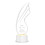 Muka Engraved Trophy Custom Crystal Single Wing Award with Clear Base, 9.45"H x 3.54"W, Sand Jet Engraving, Price/Piece