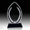 Blank Water-drop Style Acrylic Award, Black Base, Price/piece
