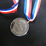 Muka Engraved Trophy Custom Small Crystal Medal, Meaningful Crystal Award, Sand Blasting