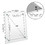 Muka A4 Acrylic Picture Frame, Maximum Match 8.26"x11.69" Picture, Clear Double-Sided, Desktop Display with Screw Mounts, Price/Piece