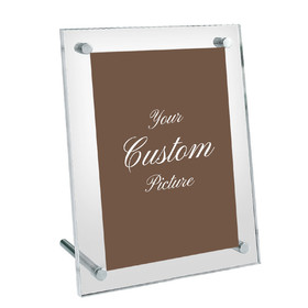 Muka Custom Picture Print A4 Acrylic Picture Frame, Comes with a 8.26"x11.69" Picture, Clear Double-Sided, Desktop Display with Screw Mounts