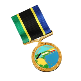 Custom Imitation Enamel Medal, 2" Diameter, 3mm Thickness