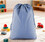 Muka Drawstring Storage Bag Waterproof PEVA Frosted Pouch for Travel Organization