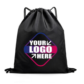 Muka Customized Polyester Drawstring Storage Bag Oxford Fabric Backpack Tote for Travel School Training Multipurpose