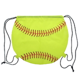 TOPTIE Softball 210D Polyester Drawstring Backpack