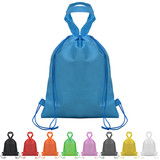 Opromo Blank 80G Non-woven Drawstring Backpack with Carry Handle