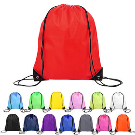 Opromo Waterproof Drawstring Backpack Gym Bags with PU Reinforced Corners for School Gym Sport Traveling