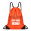 Muka Custom Print Waterproof Drawstring Backpack Sports School Gym Bag with Zipper, 15" W x 19" H