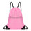 Muka Waterproof Drawstring Backpack Sports School Gym Bag with Zipper, 15" W x 19" H