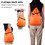 Muka 6PCS 210D Polyester Drawstring Backpack with Front Zipper and Headphone Hole for Gym, School, Sports