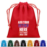 Custom Velvet Drawstring Bags for Jewelry, Gift, Wedding Favors, Candy Bags, Party Favors