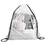 Custom Clear-View Drawstring Backpack, 210D Waterproof Polyester, 15 1/2" W x 17 1/2" H, Price/each