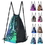 MUKA Mermaid Sequin Drawstring Bag Glittering Outdoor Shoulder Bag, Reversible Glitter Drawstring Backpack, Price/piece