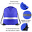 Muka 6 PCS Drawstring Back Bag Sports Gym Bag Pack with Reflective Stripe for Trip Travel School