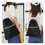 TOPTIE Waterproof Nylon Drawstring Backpack Sport Sackbag Gym Storage Bag with Zipper