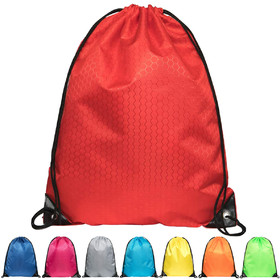 Opromo Waterproof Cinch Drawstring Gym Backpack Not See-through Pull String Bag
