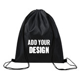 Muka 10 PCS Custom Imprinted Drawstring Backpack for School Sports bags, Candy bags, Christmas Festival bags