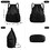 Muka Custom Imprinted Large Drawstring Backpack Water Resistant String Bags with Widen Straps