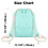 Opromo Blank Cotton Cloth Drawstring Bags Gym Sports Backpack