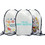 MUKA Custom Sublimation Blank DIY Drawstring Backpack Sport Gym Bag for School Travelling Hiking, 15" X 13"