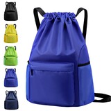 Muka Swim Bag Gym Backpack Drawstring Beach Backpack for Men Women Swimming with Wet & Dry Compartment, Water Resistant Fabric
