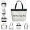 Custom Reusable Tote Bags, Polyester Gift Tote Bags, Party Favors, 17"W x 12.5"H x 3"D, Price/each