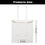 Muka 12oz Canvas Reusable Grocery Tote Bag, for DIY, Black, 14" x 16"