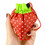 Strawberry Foldable Tote Bag with Handles, Reusable Grocery Shopping Bags, Lightweight and Portable, Random Color, Price/1 PCS