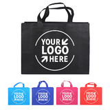 Aspire Custom Print Non Woven Grocery Tote Bag Multipurpose Screen Print Gift Bag with Handle, 3 Sizes 5 Colors