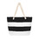 TOPTIE Women Classic Striped Canvas Tote Bag, Beach Bag with Rope Handle