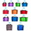 Opromo Extra Large Reusable Grocery Tote Bags, Handy, Premium Quality, Reinforced Handle Shopping Box Bags. Foldable, Collapsible, Durable & Eco Friendly, 6 Colors, 12 Sizes, Price/Piece