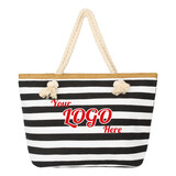 TOPTIE Custom Imprinted Women Canvas Tote Bag with Top Zipper Closure, Beach tote bag for Travel, Shopping