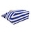 Muka Extra Large Stripe Canvas Beach Bag, Shoulder Zipper Beach Tote Bag with Cotton Rope Handles, 14 3/4" L x 8" W x 12 5/8" H