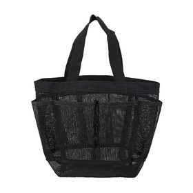 MUKA Mesh Tote Bag Portable Shower Caddy Basket for Bathroom Gym Beach Travel Toiletries Storage with 7 Pockets
