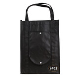 TOPTIE 6 PCS Reusable Foldable Grocery Bag Shopping Totes, 12.6