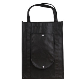 TOPTIE Reusable Foldable Grocery Bag Shopping Totes, 12.6" x 15", Eco-Friendly Non-woven Fabric, Large & Durable